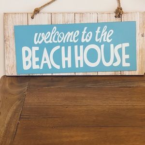 NEW, Coastal Wall Decor, “Beach” Sign, Wall Art